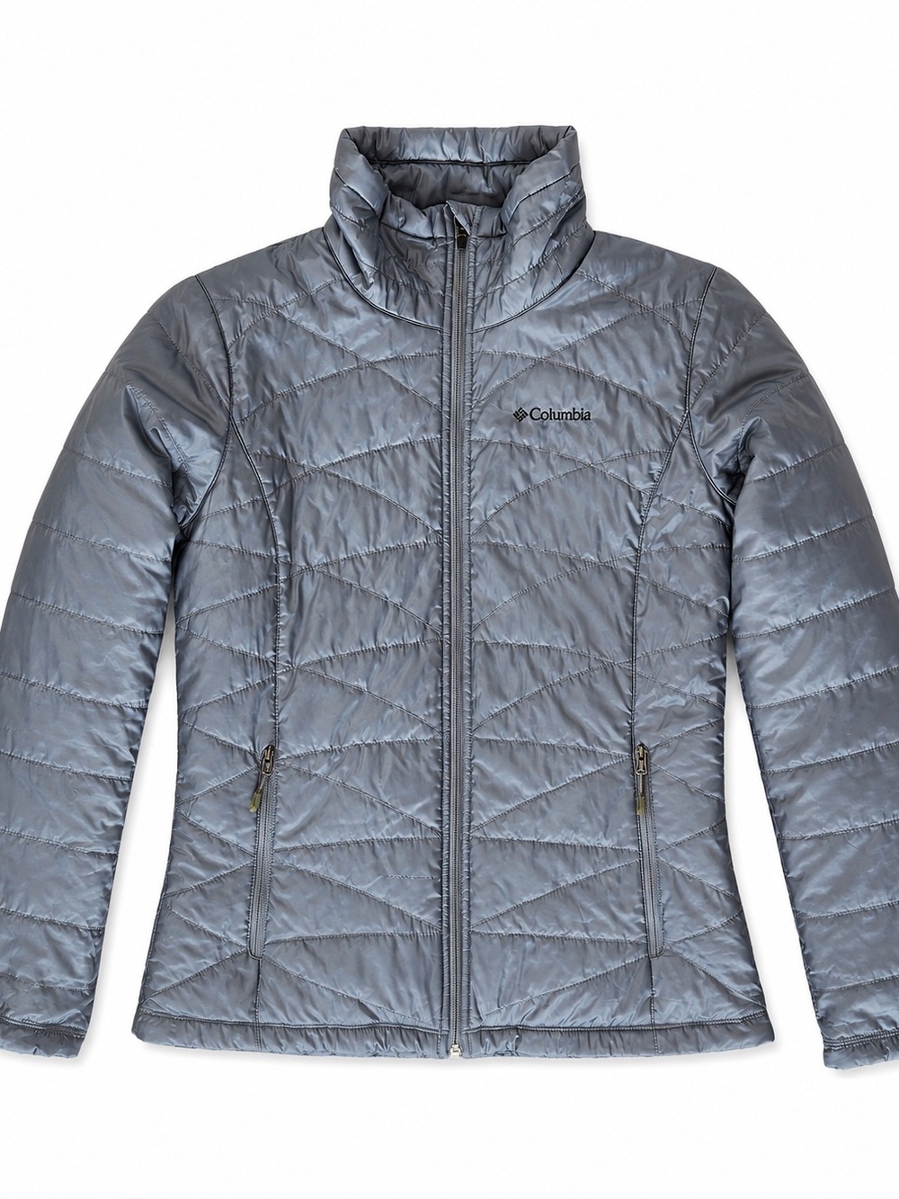 Columbia Women's Gray/Silver Quilted Packable Puffer Jacket